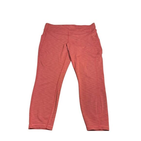 Lululemon align woman’s size 18 side pockets maroon 25” inseam yoga hiking - Picture 1 of 5
